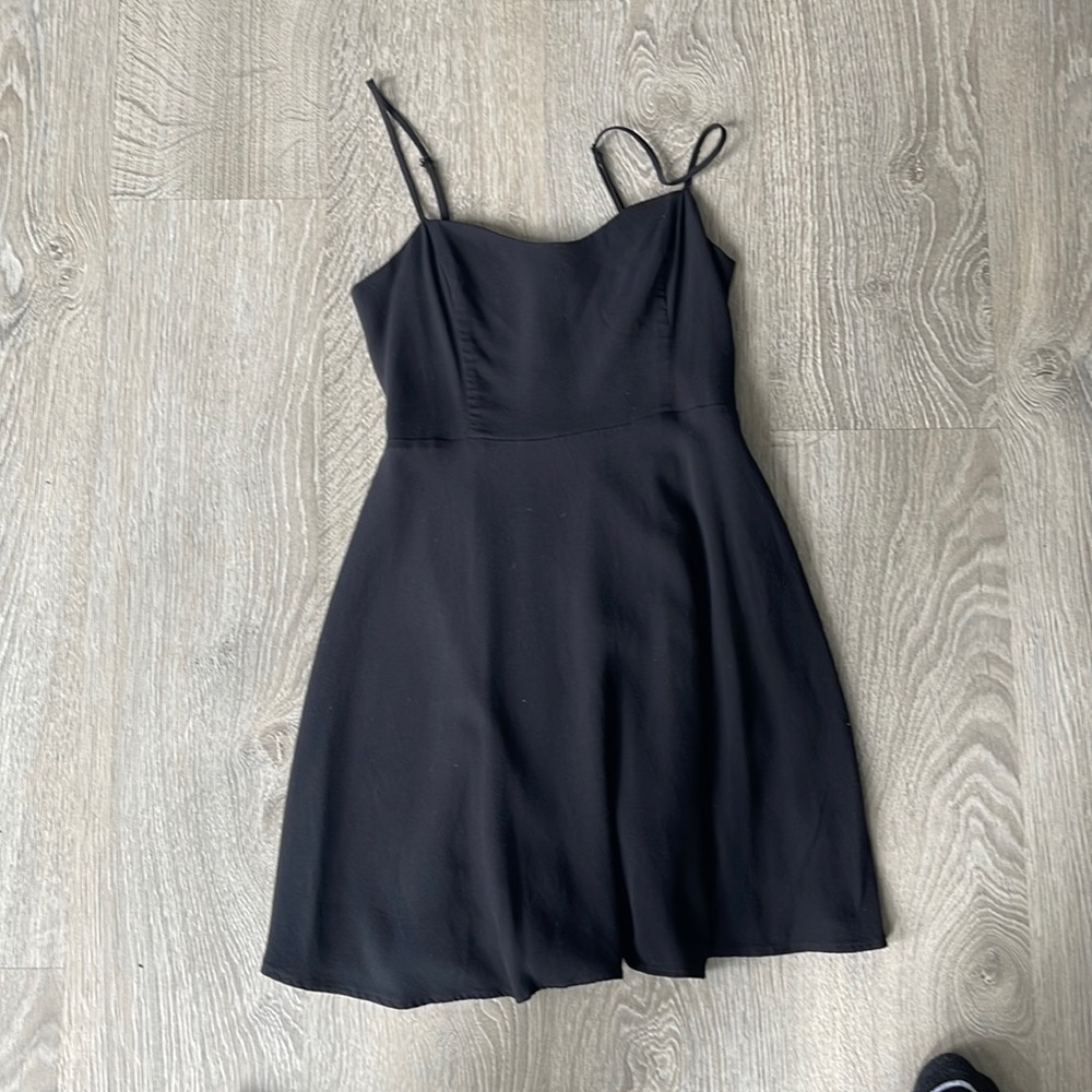 Sunday best black dress double lined